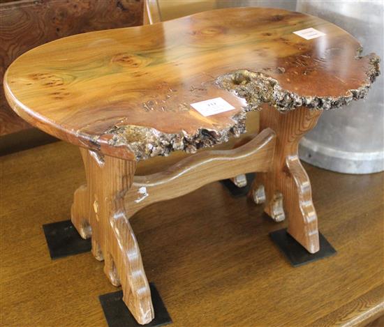 Wiltshire Timbercrafts: A small elm wine table